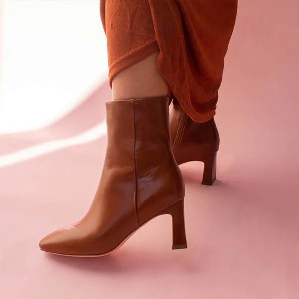Darcy Brown | Leather ankle boot