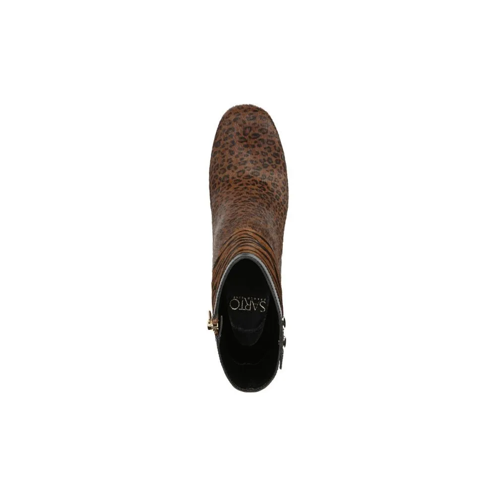 Dexter Leopard Calf Hair Franco Sarto Ankle Boot