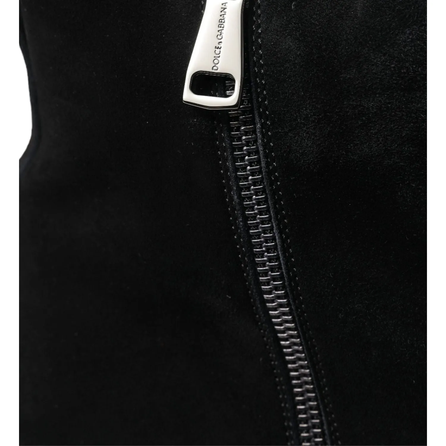 Dolce & Gabbana Elegant Black Velvet Mid-Calf Boots