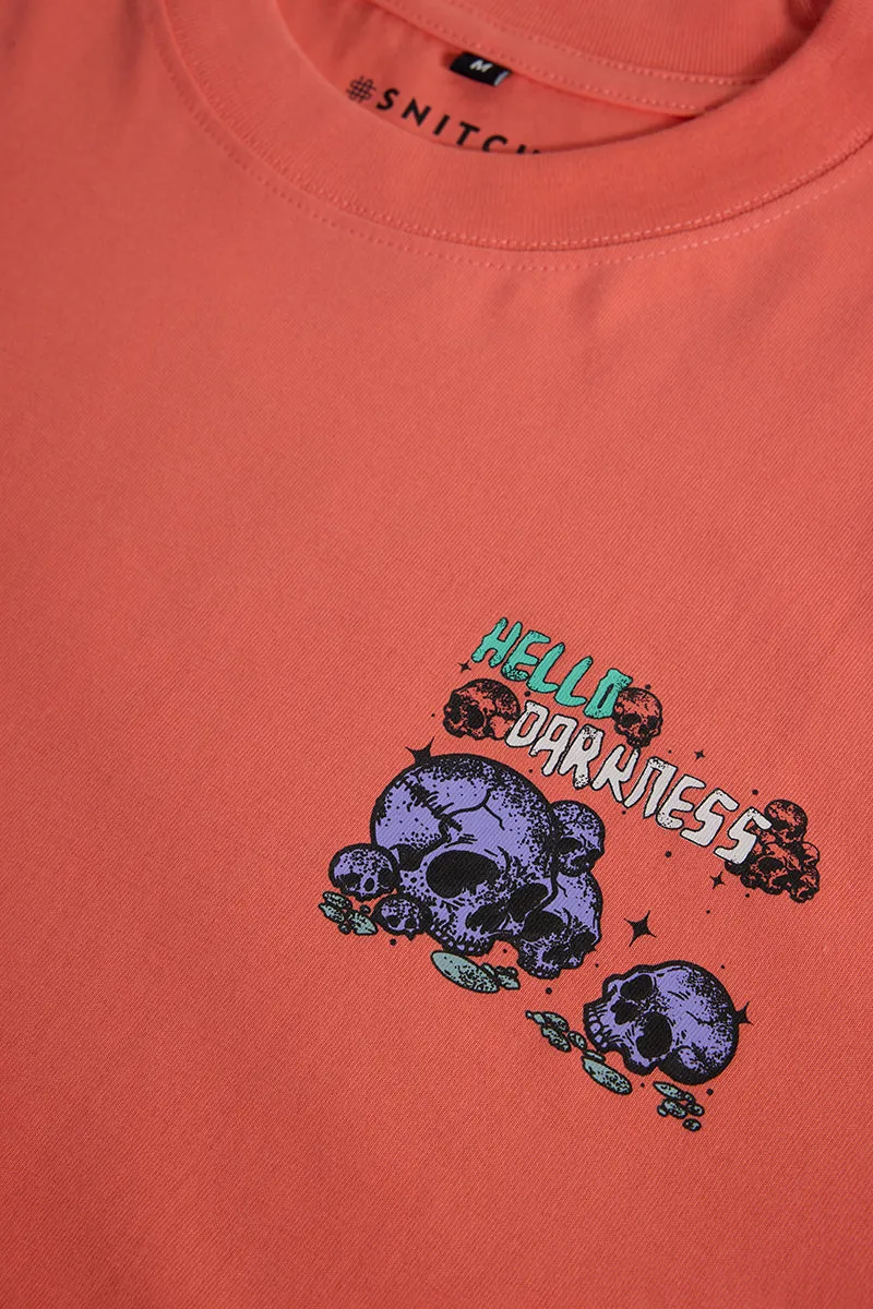 Embrace The Darkness Oversized Printed T-Shirt