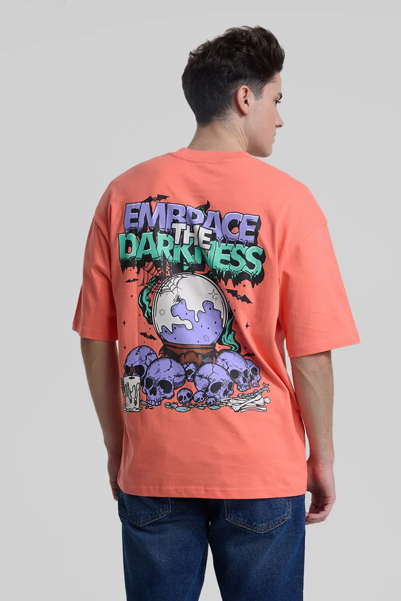 Embrace The Darkness Oversized Printed T-Shirt