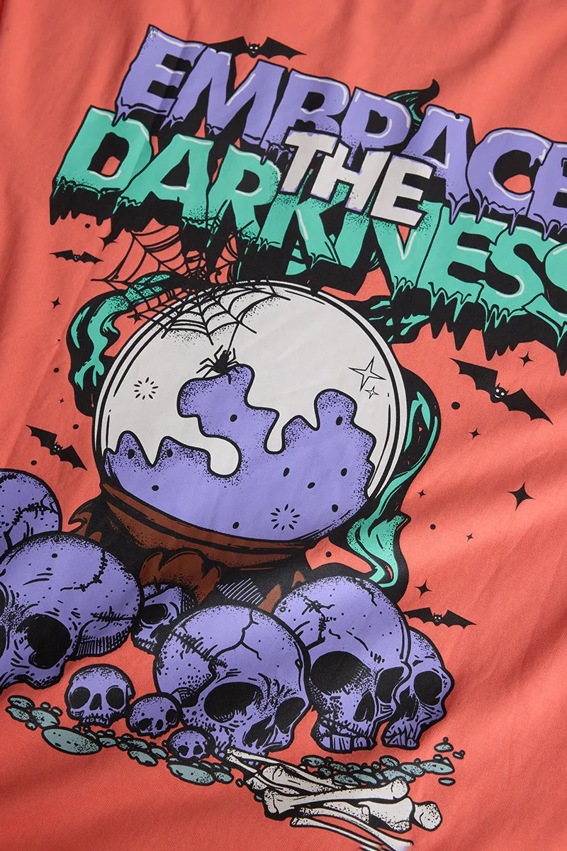 Embrace The Darkness Oversized Printed T-Shirt