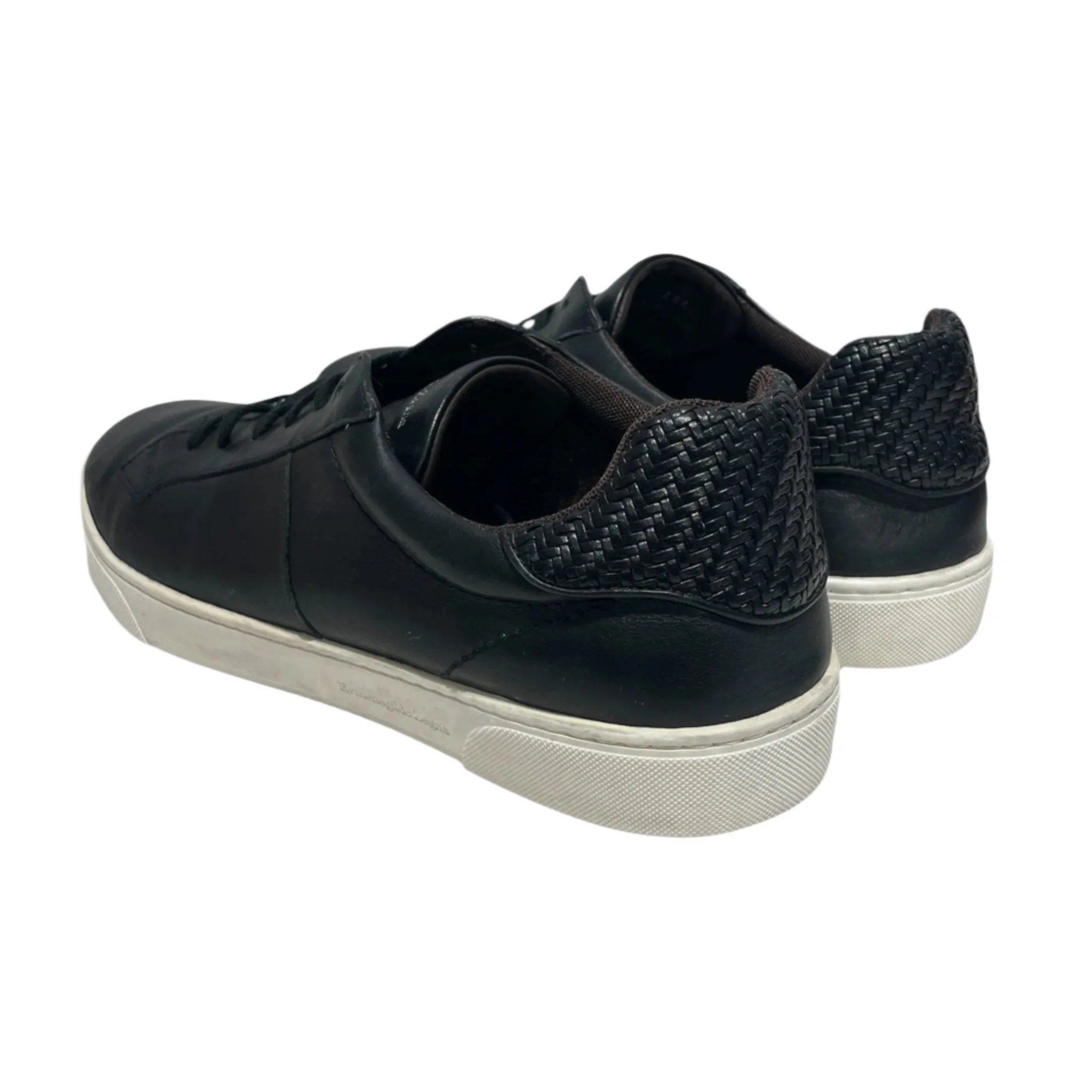 Ermenegildo Zegna/Low-Sneakers/US 12/Leather/BLK/