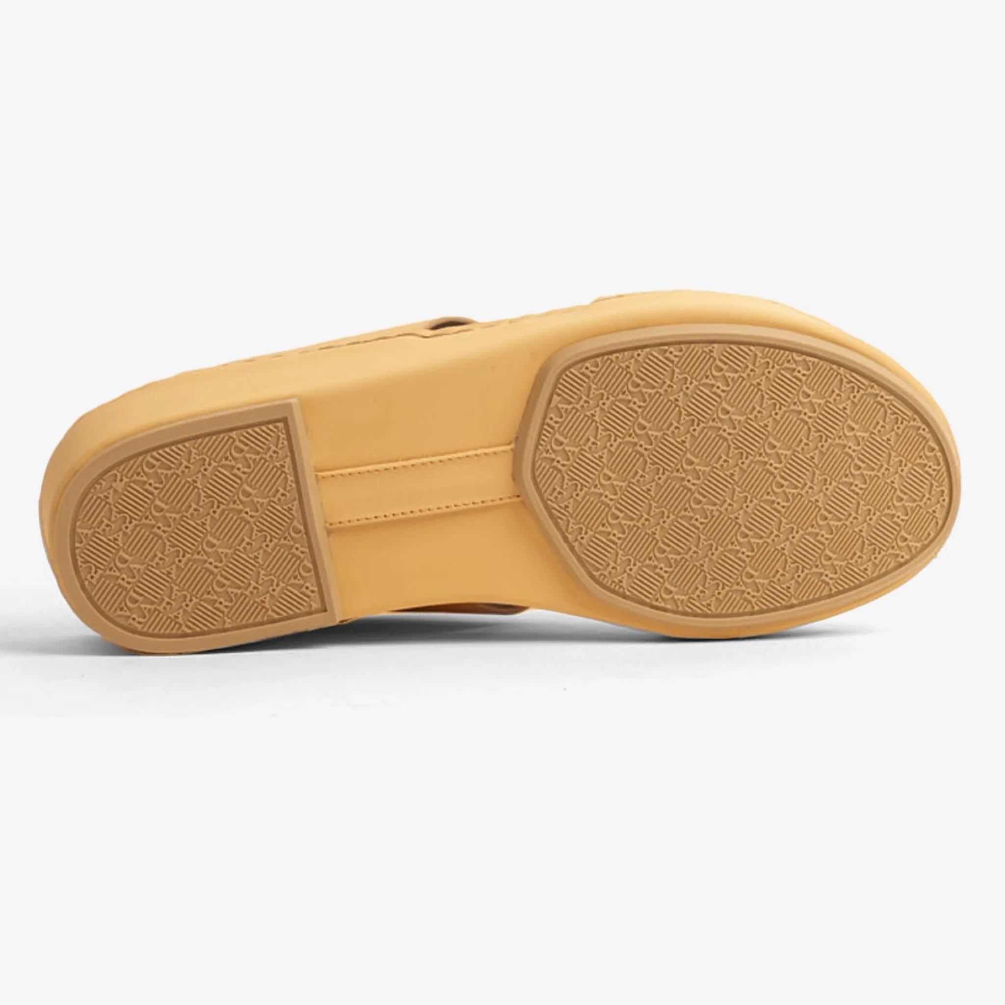 FARADA MEN'S LEATHER SLIP-ON SANDALS WITH STYLISH TRIM LIWA