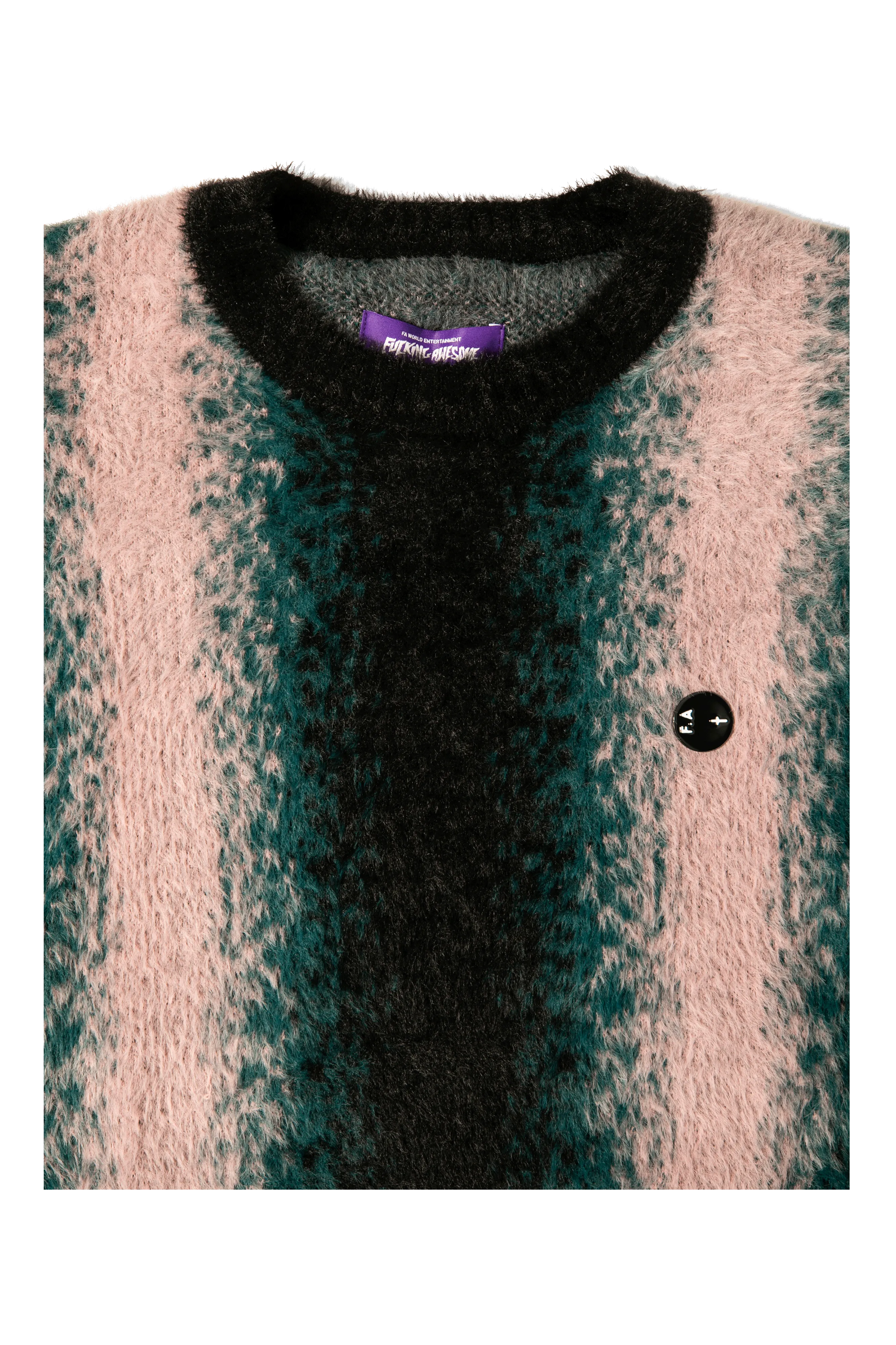 Faux Hairy Crewneck