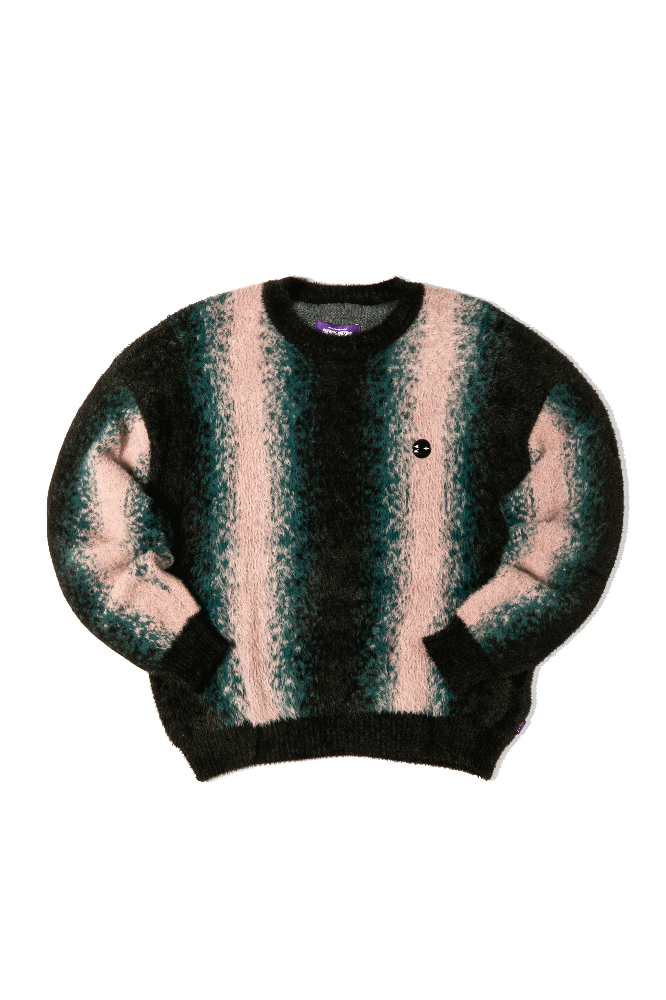 Faux Hairy Crewneck