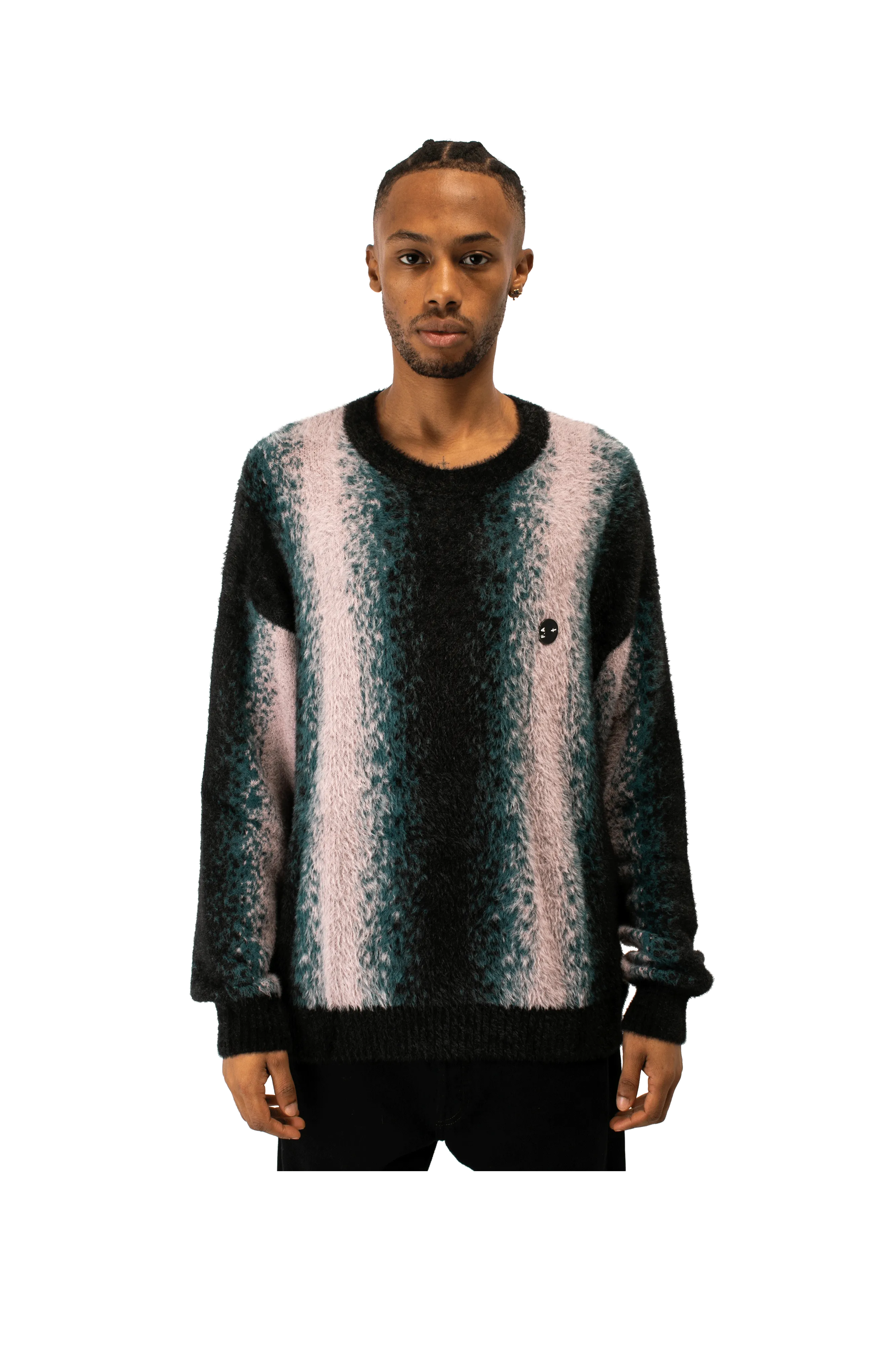 Faux Hairy Crewneck