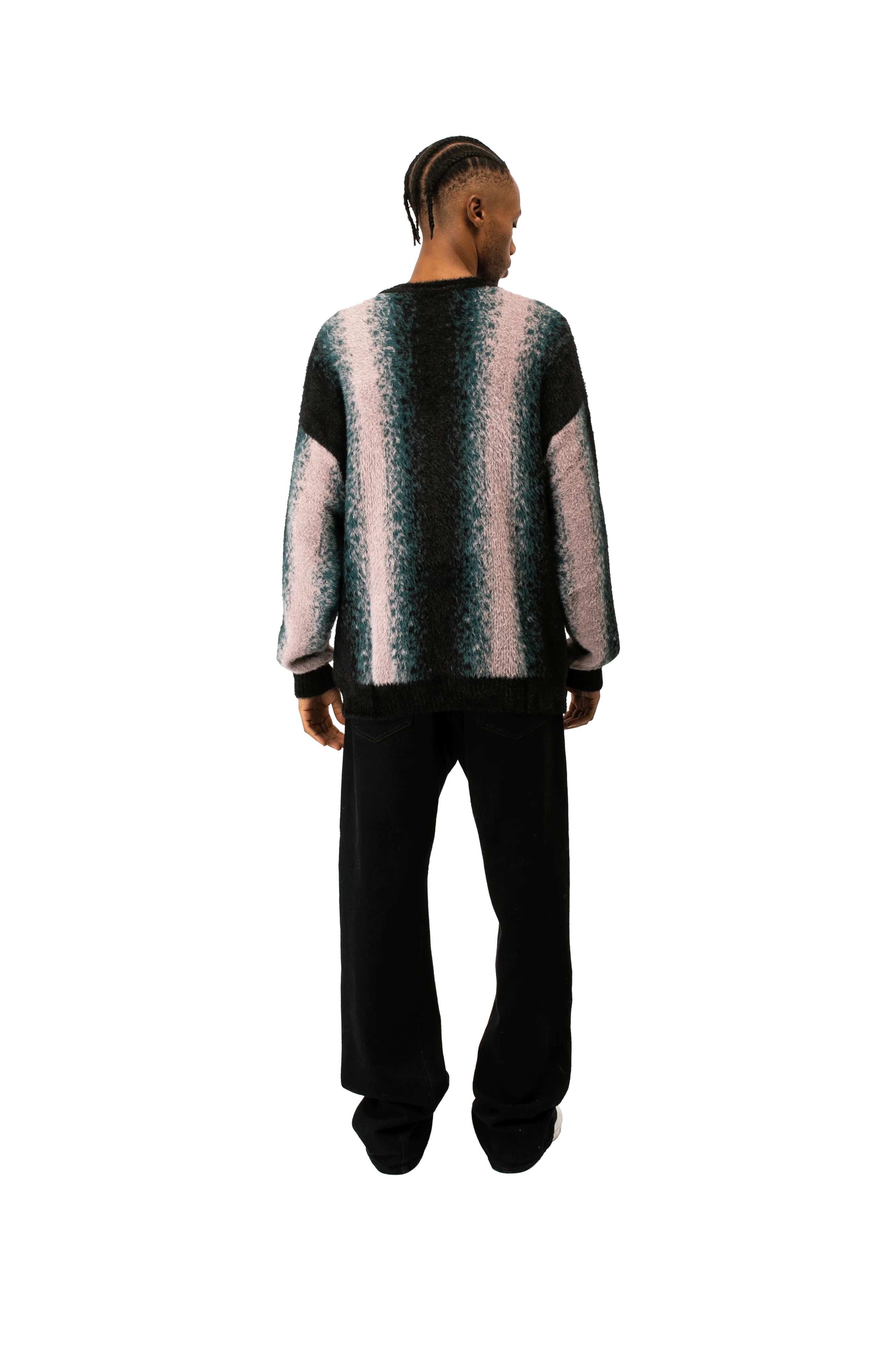 Faux Hairy Crewneck