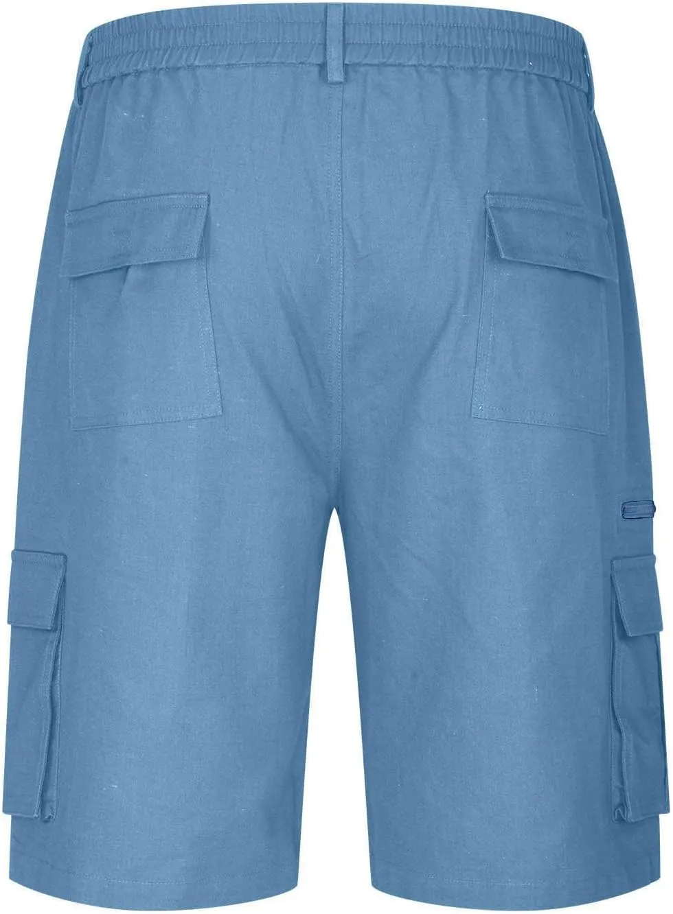 Finelylove Cargo Shorts for Men Relaxed Stretch Waist Outdoor Work Shorts Casual Summer Hiking Tactical Pants with Zip Pocket