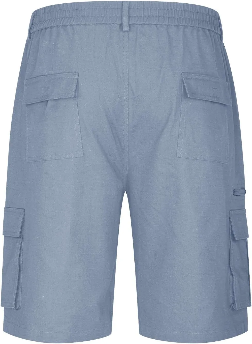 Finelylove Cargo Shorts for Men Relaxed Stretch Waist Outdoor Work Shorts Casual Summer Hiking Tactical Pants with Zip Pocket