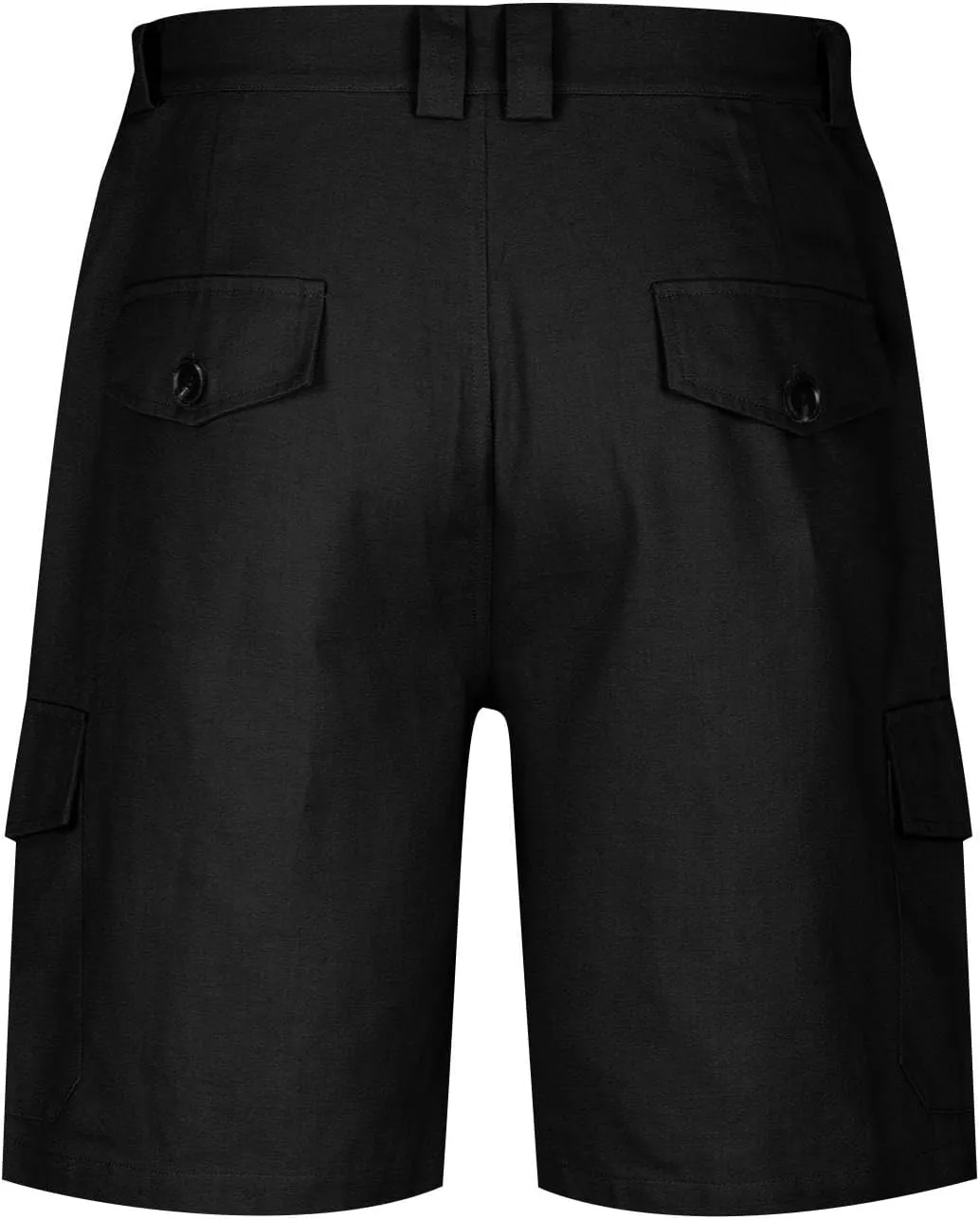 Finelylove Men's Cargo Work Shorts Summer Casual Lightweight Elastic Waist Hiking Golf Bermuda Shorts Outdoor Short Pants