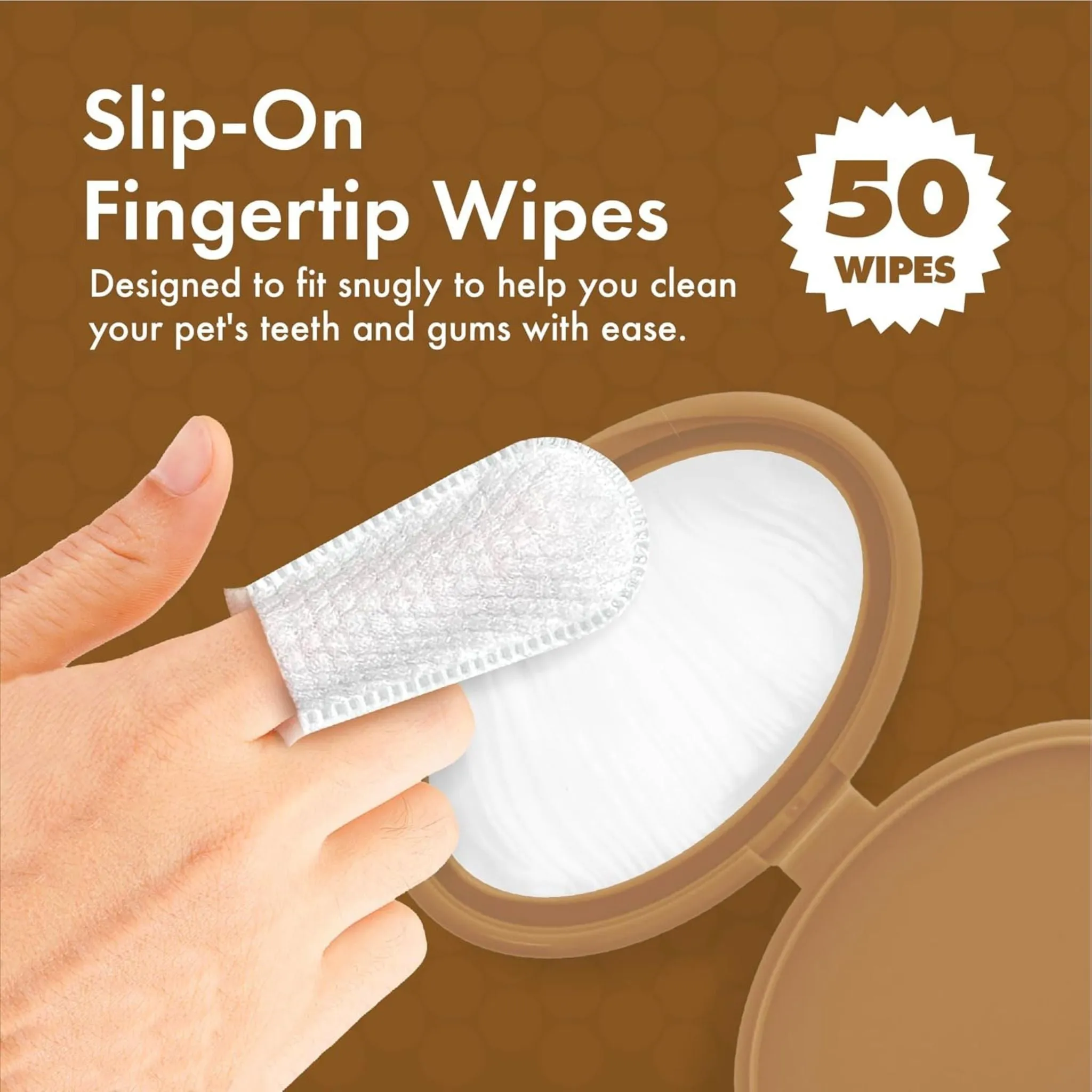 FINGERtip Pet Toothwipes | Peanut Butter