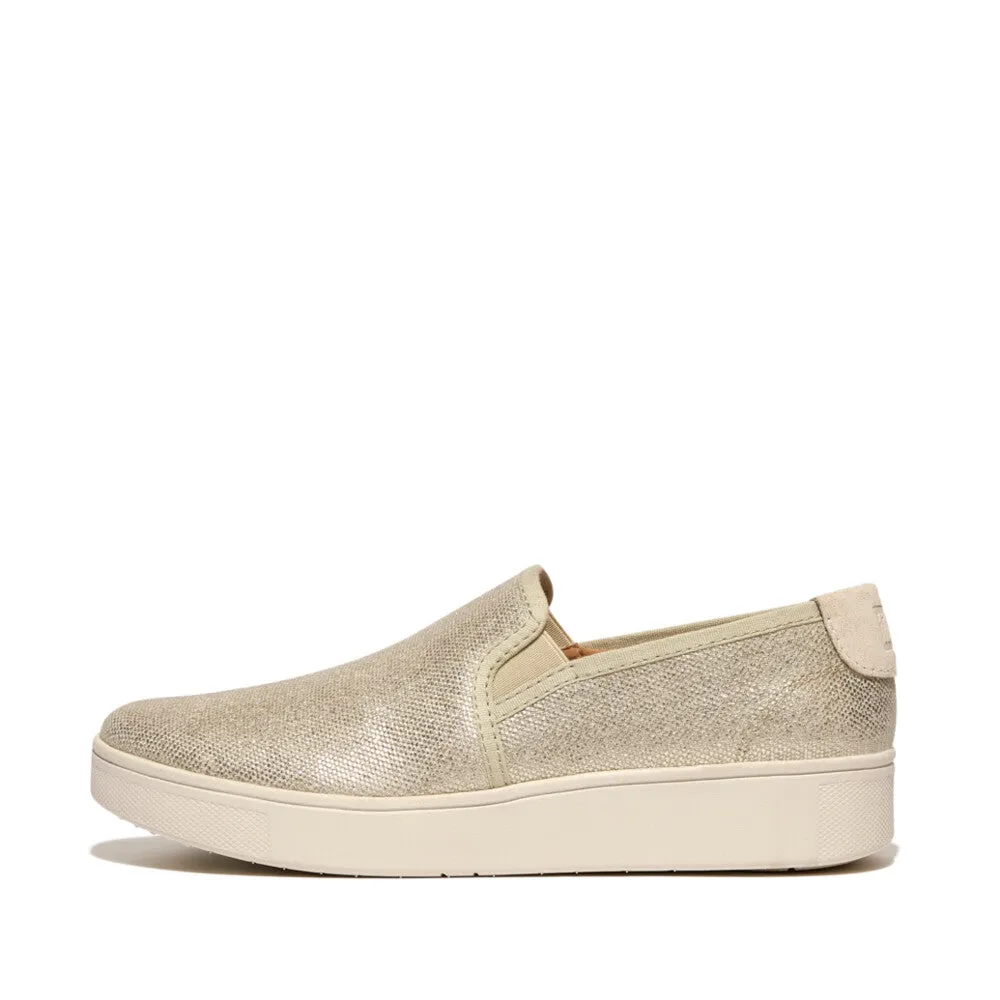 FitFlop RALLY Glitz Canvas Skate Trainers