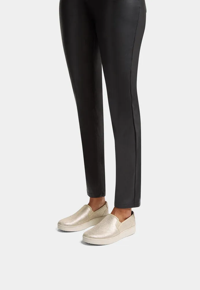FitFlop RALLY Glitz Canvas Skate Trainers