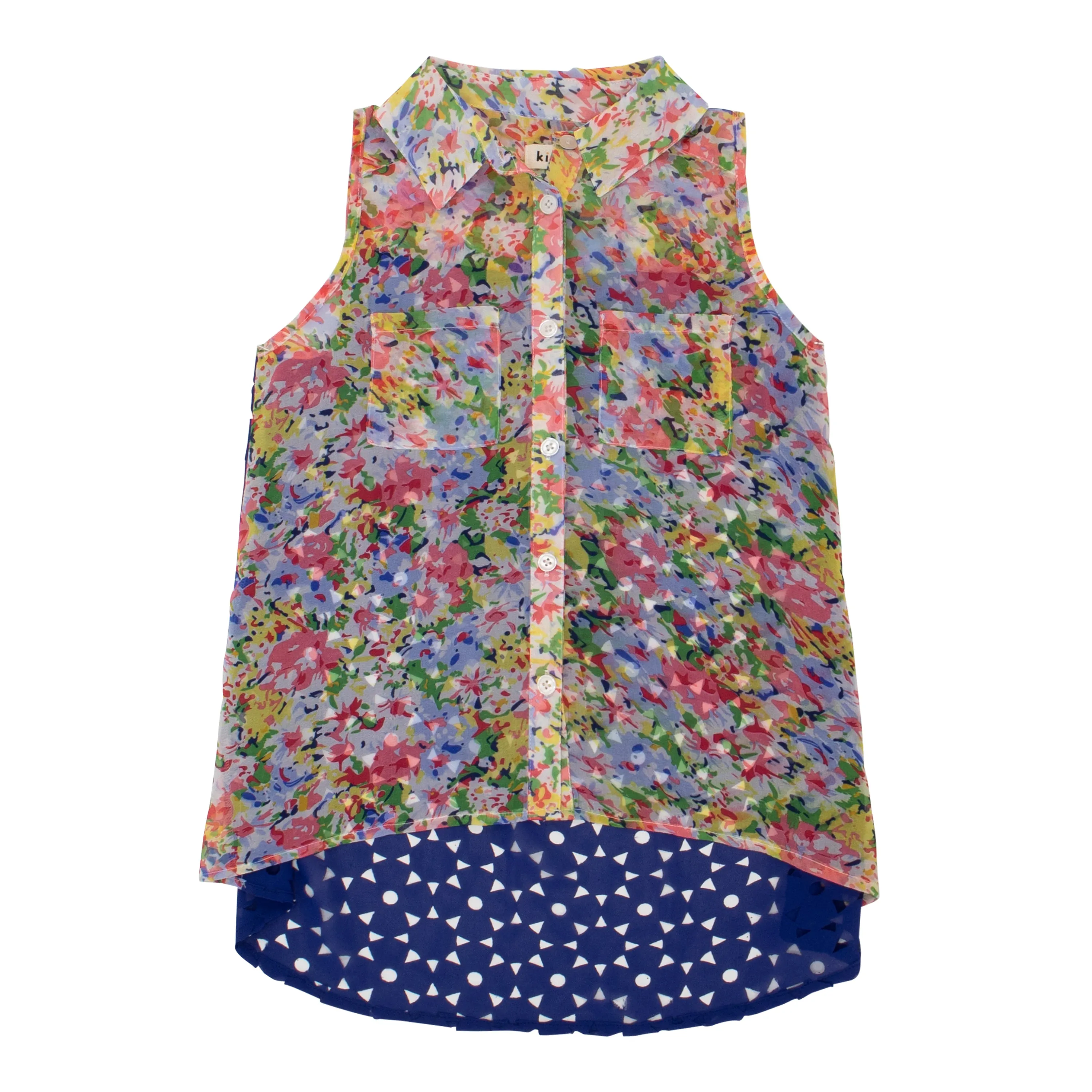 Floral Lazer Back Tank