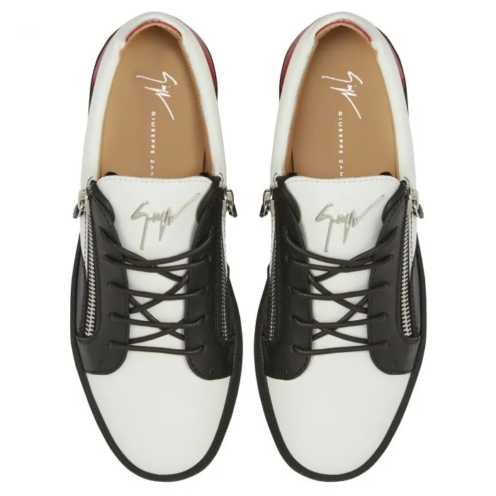Frankie Black-and-White Leather