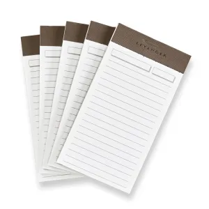 Freeleaf 3 x 5 Notepads (set of 5)