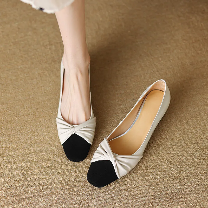 FY Zoe Cap Toe Heels Slip on