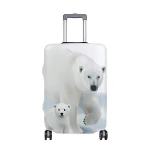 GIOVANIOR Polar Bear Luggage Cover Suitcase Protector Carry On Covers