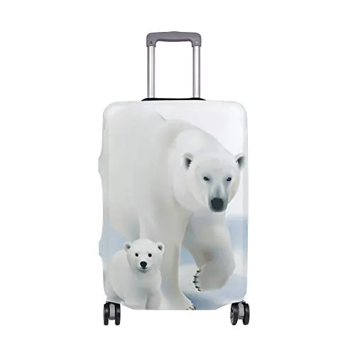 GIOVANIOR Polar Bear Luggage Cover Suitcase Protector Carry On Covers