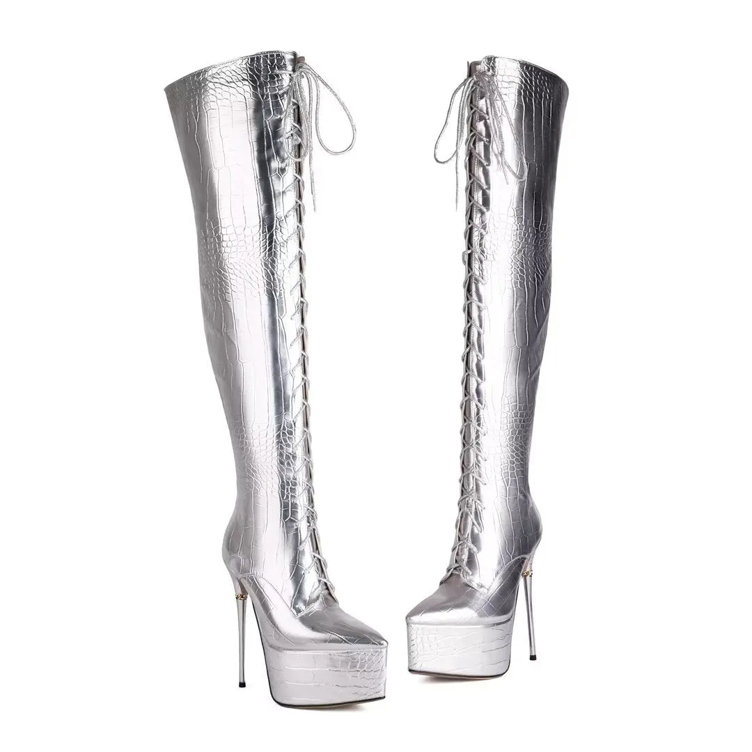 GlamPinnacle Smooth Women's Winter Boots