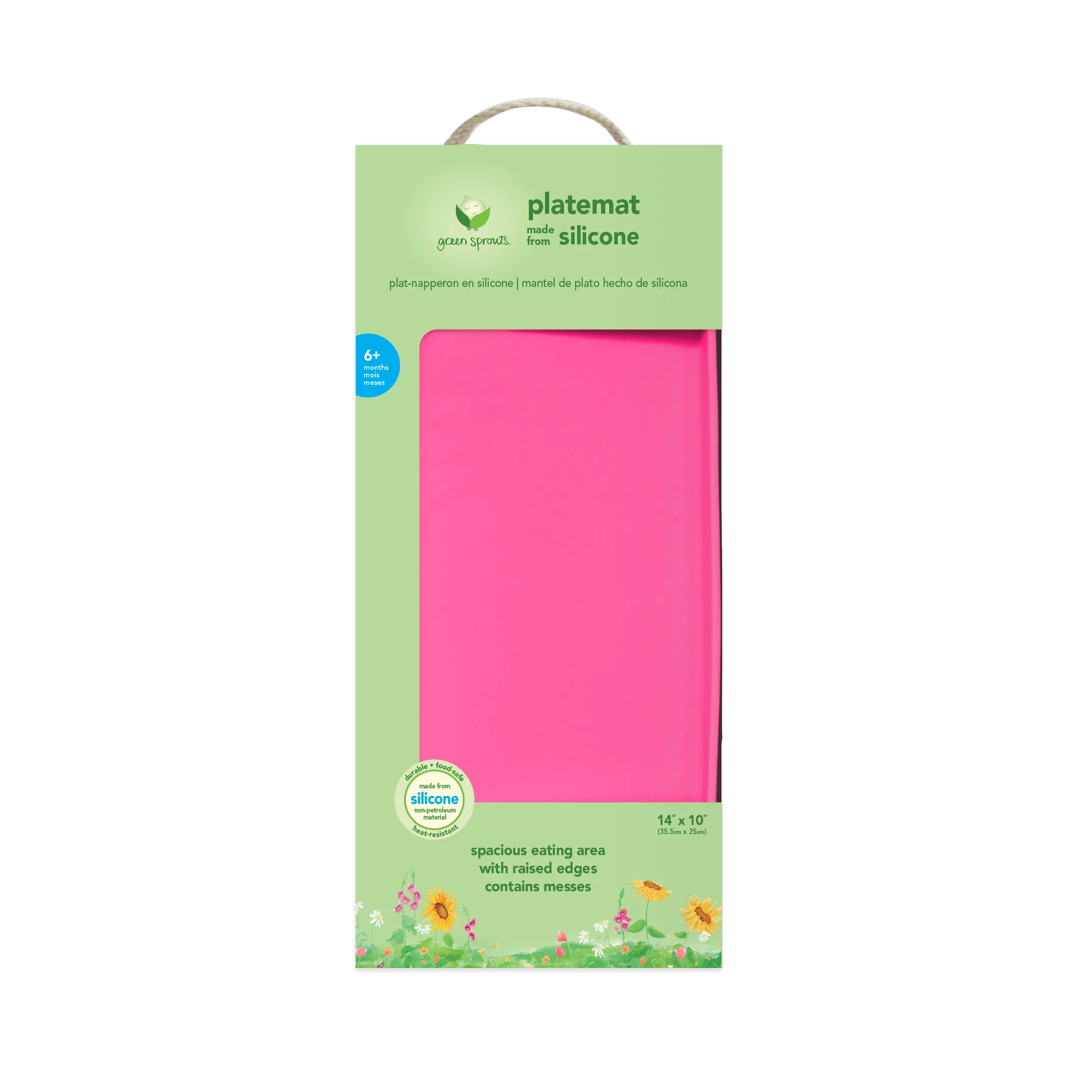 Green Sprouts | Platemat Finger Food - 6 Months - Pink