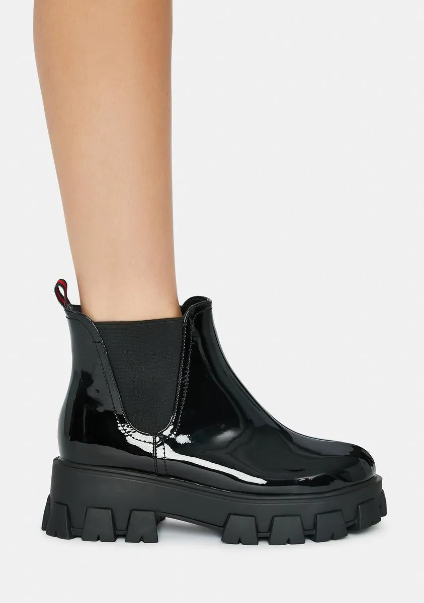 Gryffin Patent Ankle Boots