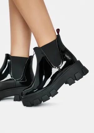 Gryffin Patent Ankle Boots