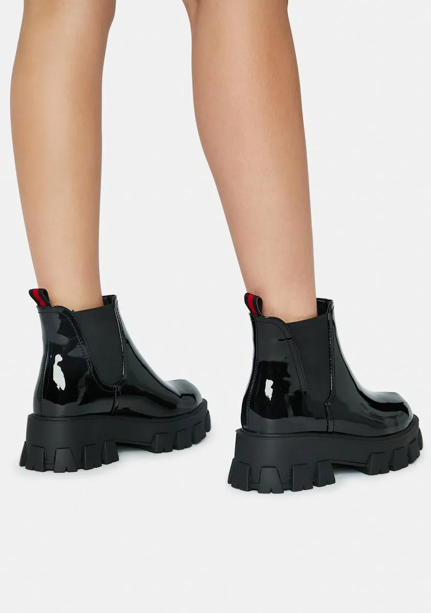 Gryffin Patent Ankle Boots
