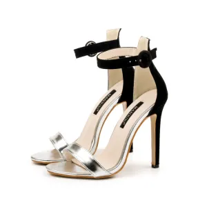 Hasp Ankle Wraps Stiletto High Heels Prom Sandals