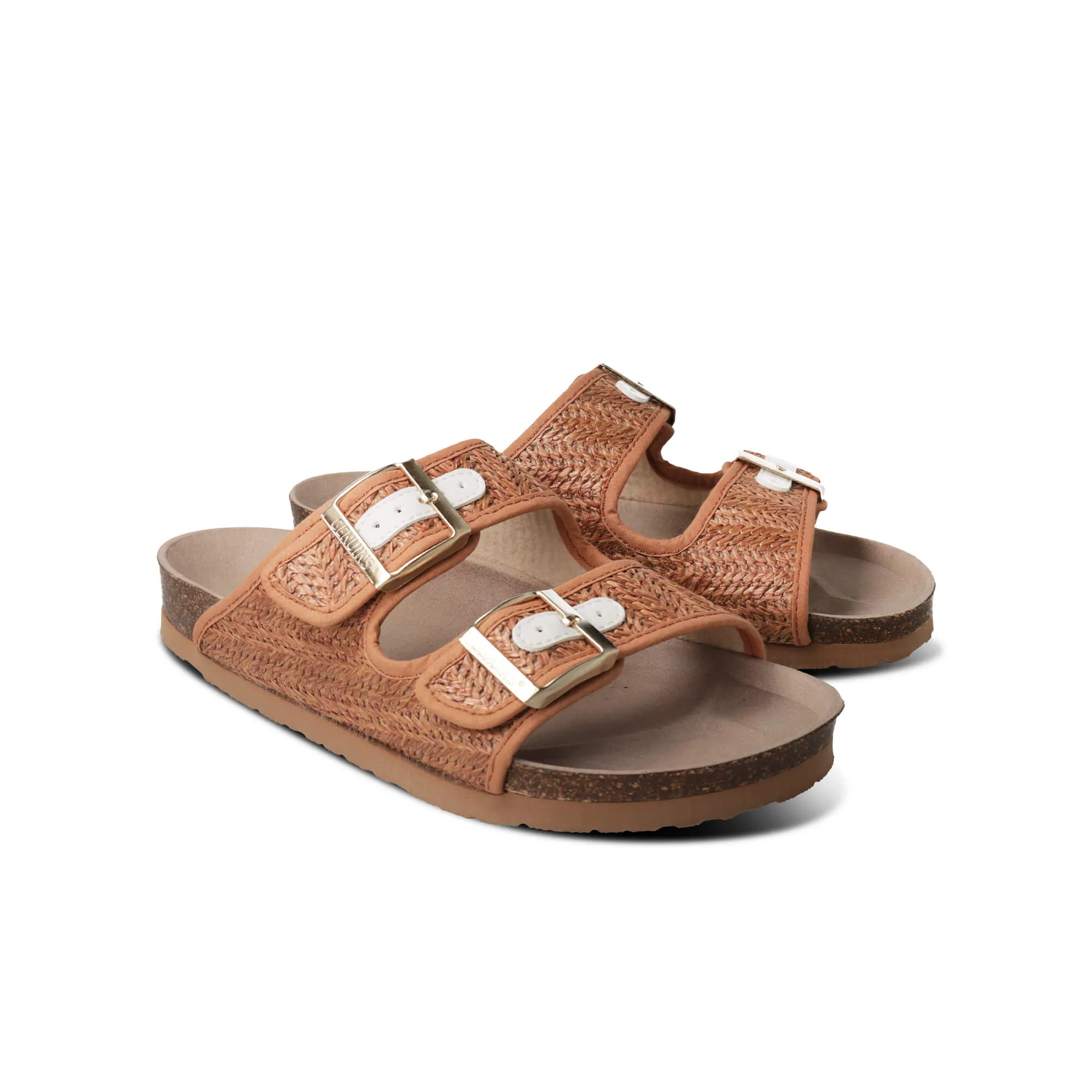 Hawaii Brown Raffia Sandals