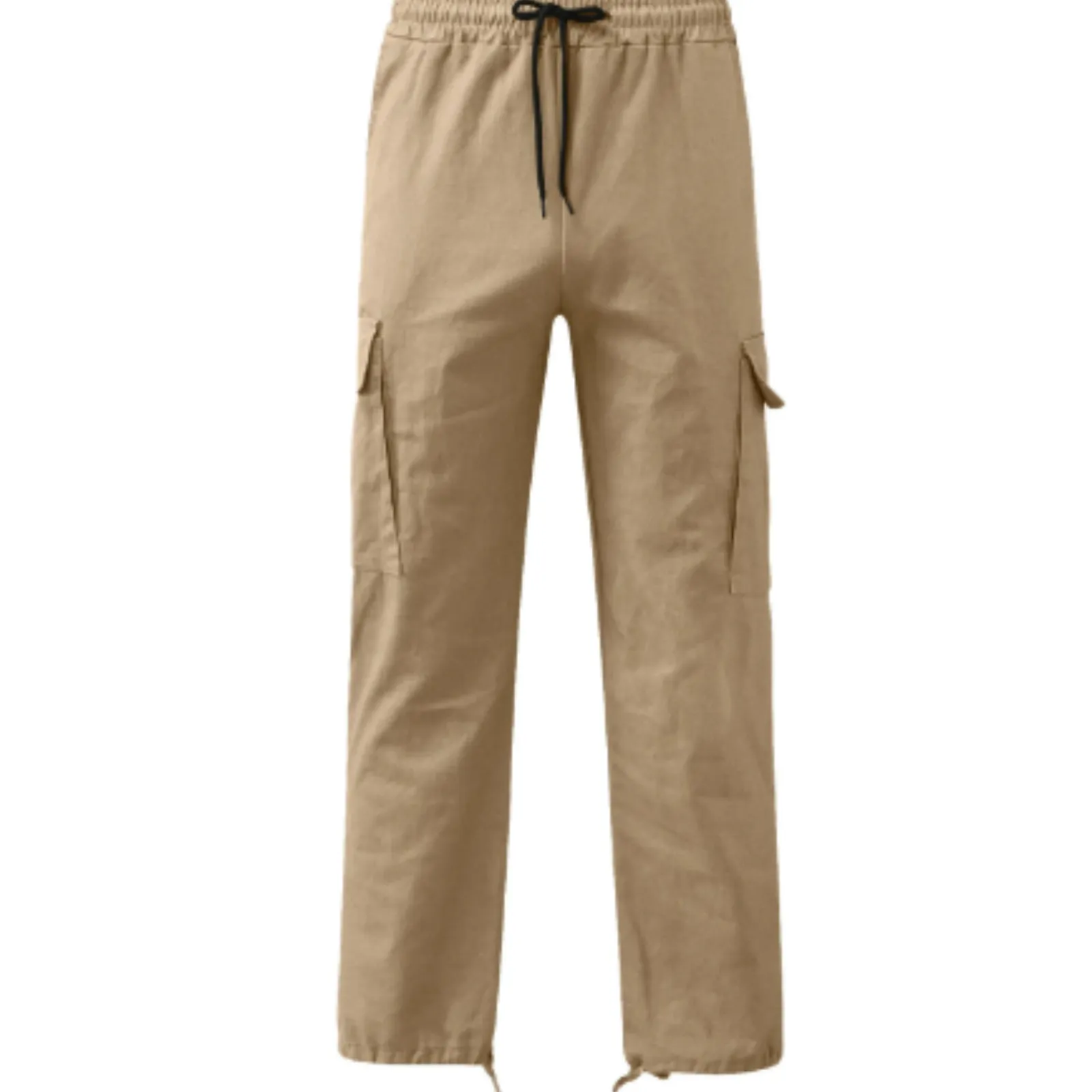 Herdraa - Cargo Broek Heren – Casual Wijde Pasvorm met Zakken, Verstelbare Taille