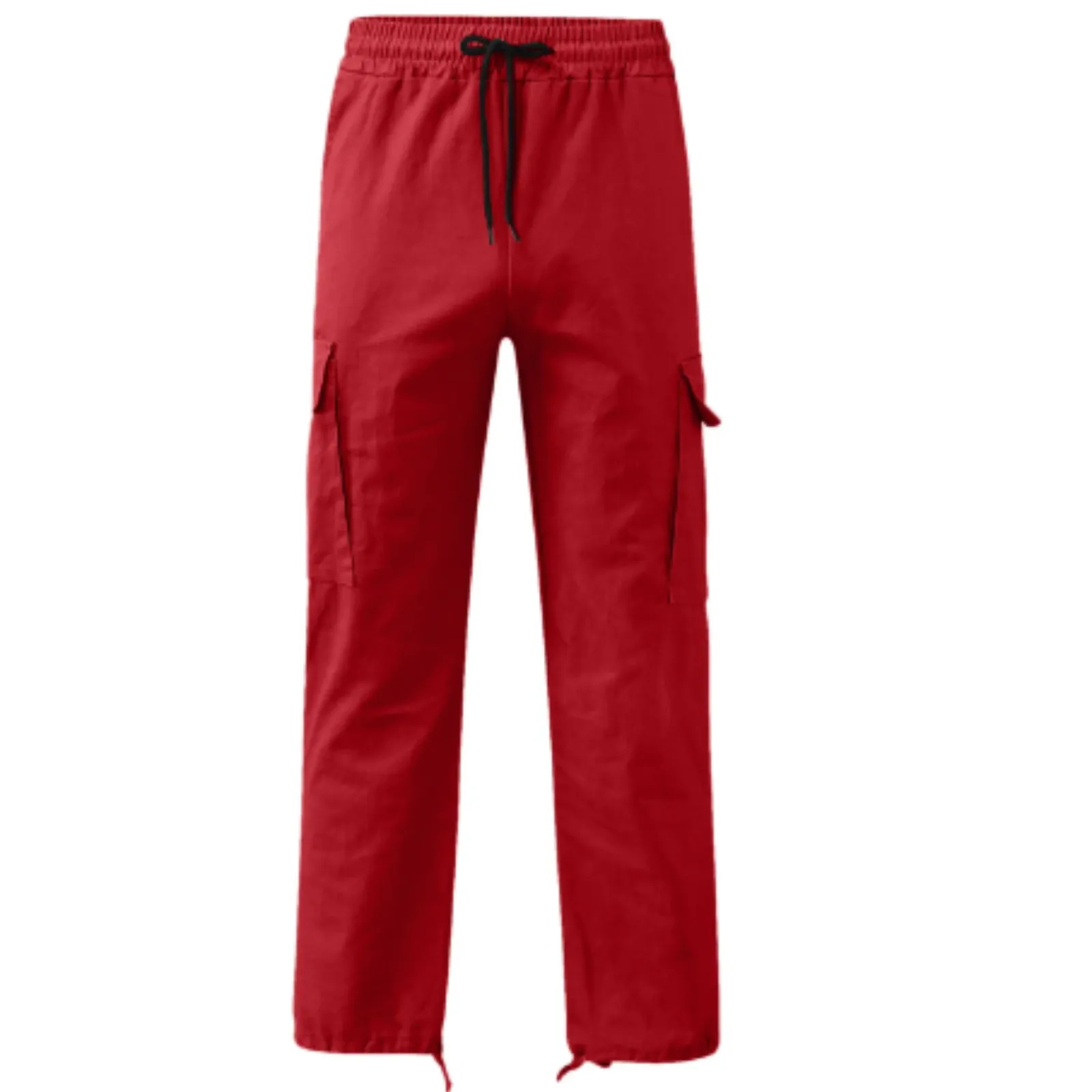 Herdraa - Cargo Broek Heren – Casual Wijde Pasvorm met Zakken, Verstelbare Taille