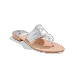 Jack Rogers Flat Sandal Silver