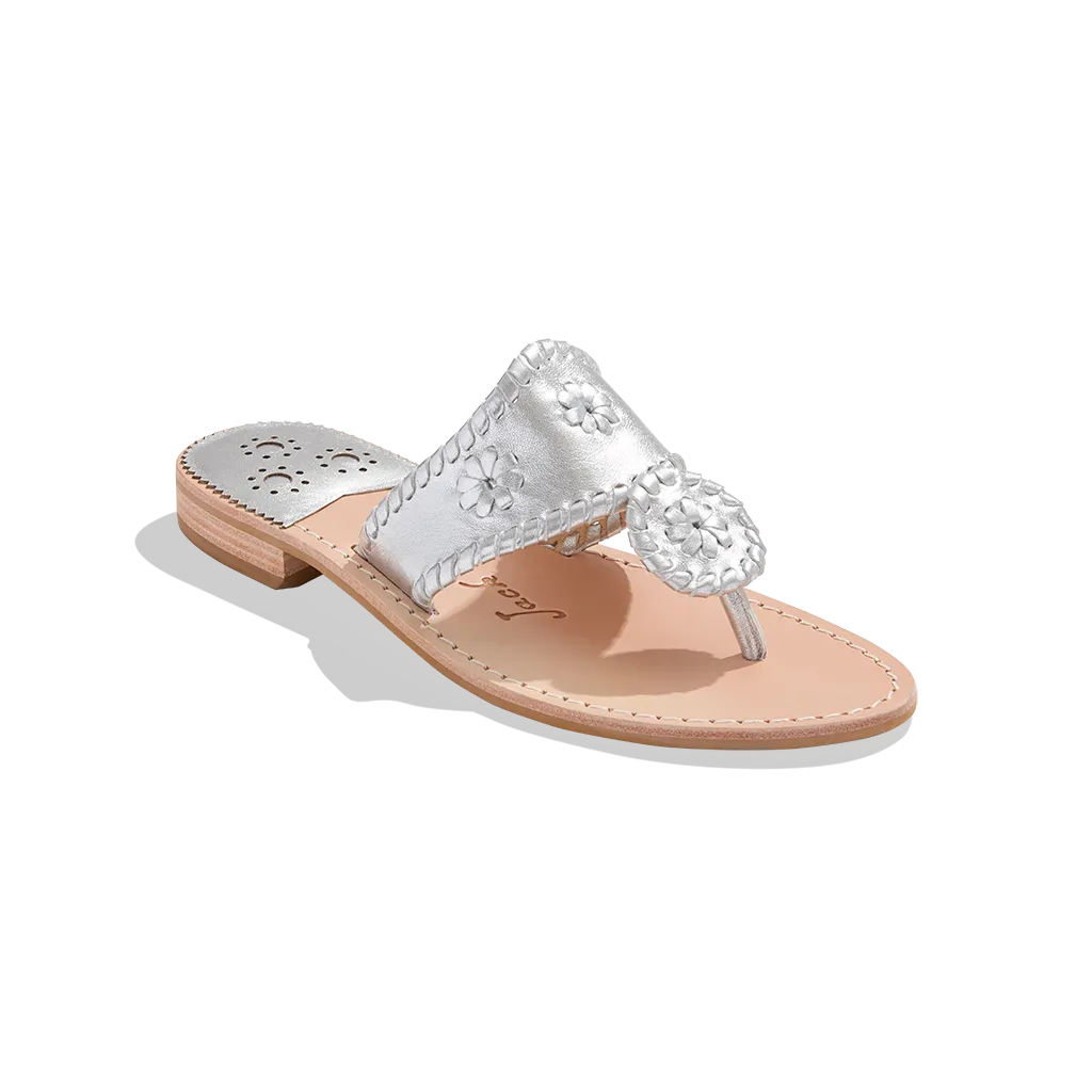 Jack Rogers Flat Sandal Silver