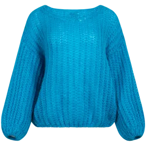 Joseph Blouse Solid - Pool Blue