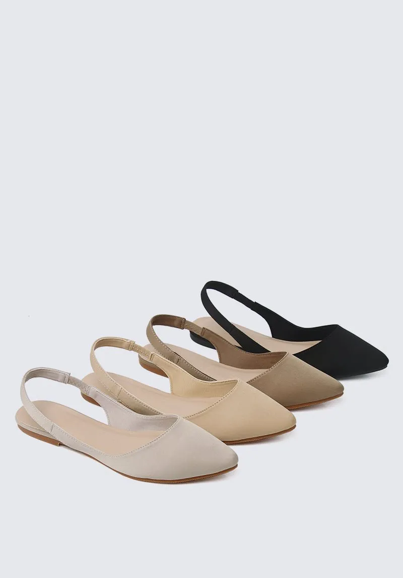 Kate Comfy Ballerina In Beige