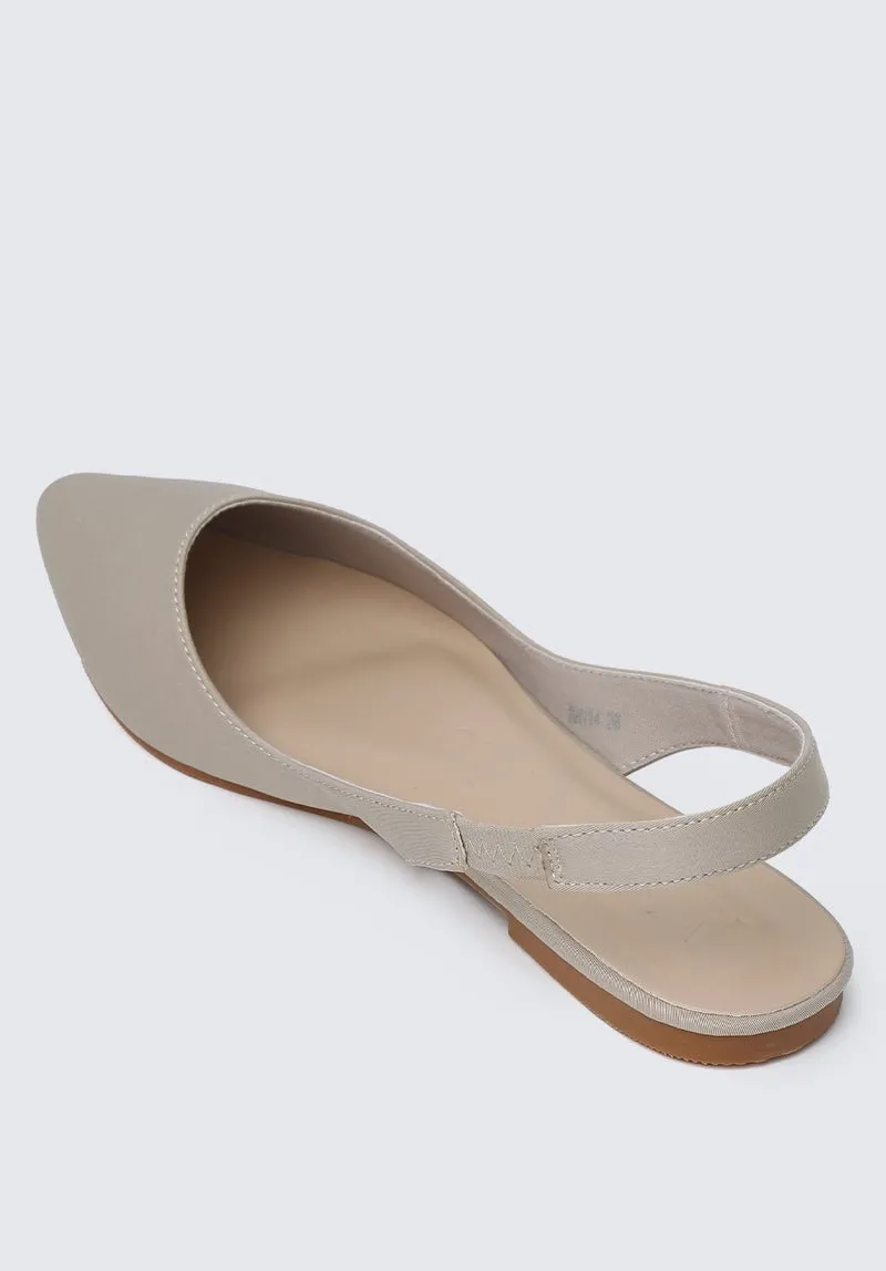 Kate Comfy Ballerina In Beige