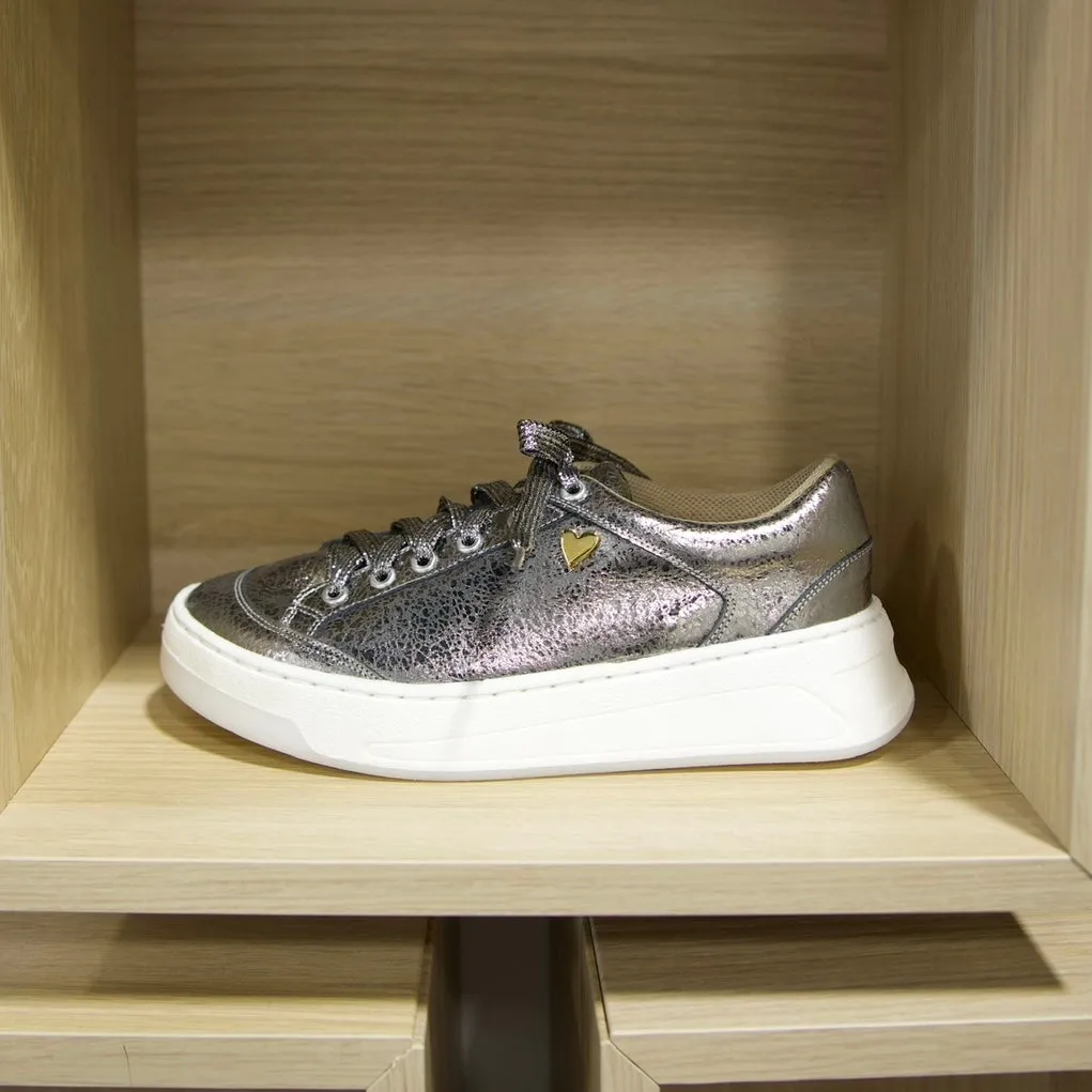 Krista Sneakers - Silver [ No Return - No Exchange]