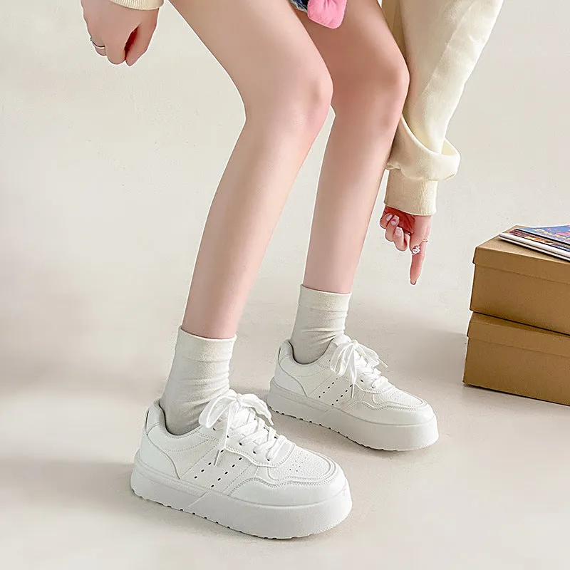 Lace Up Platform Athletic Sneakers - 3 color options