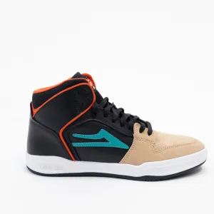 Lakai Telford Skate Shoe - Tan/Black Leather