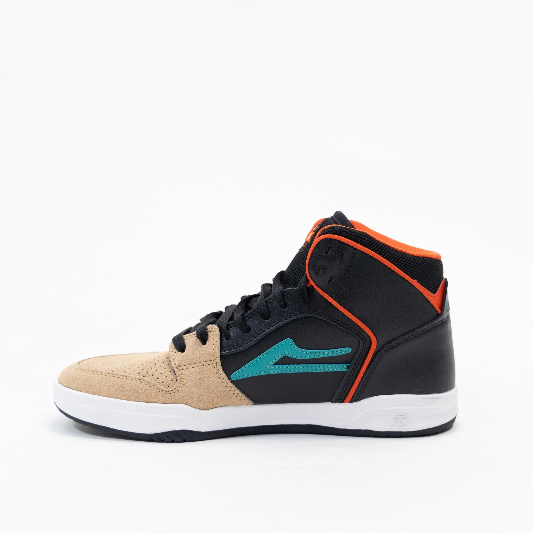 Lakai Telford Skate Shoe - Tan/Black Leather