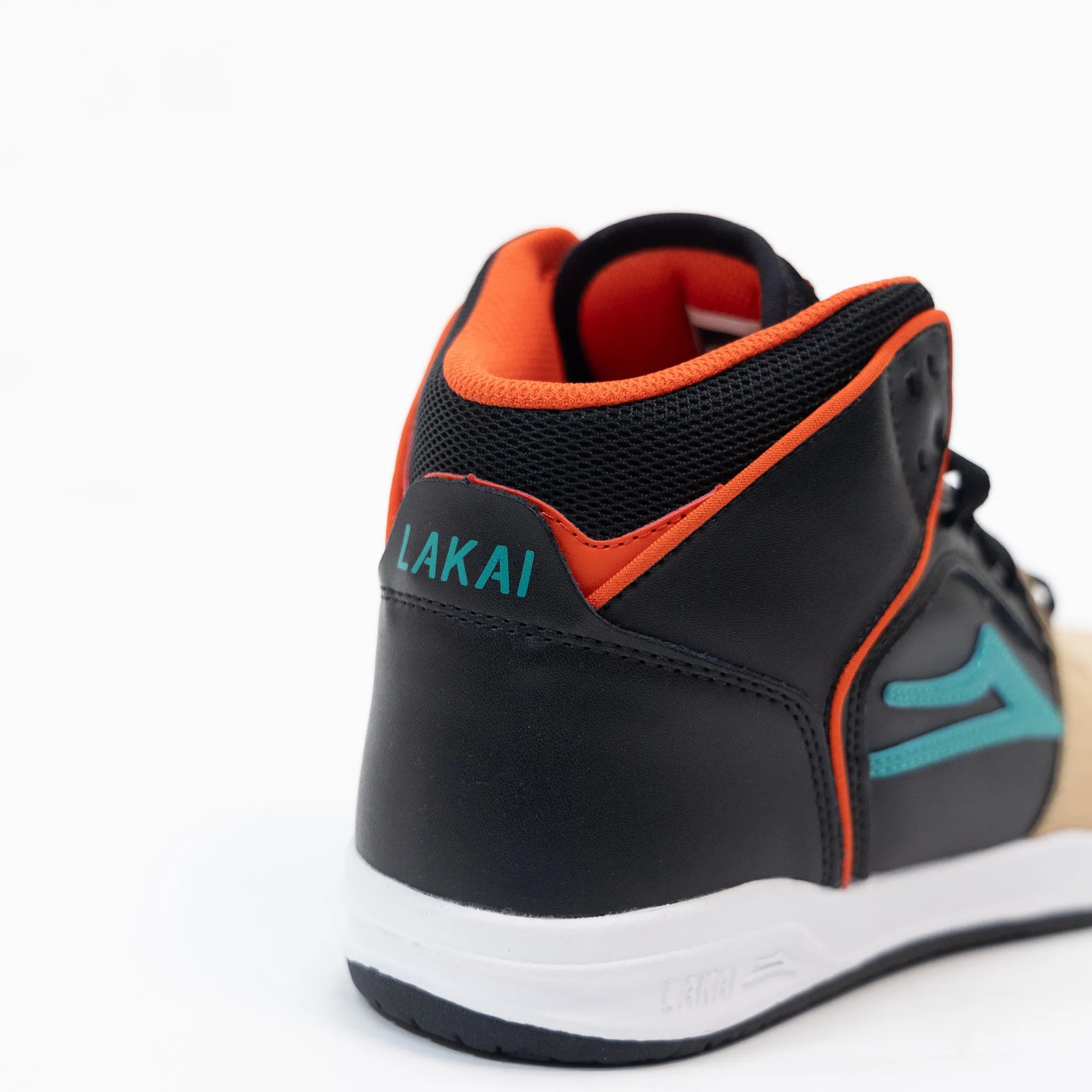 Lakai Telford Skate Shoe - Tan/Black Leather