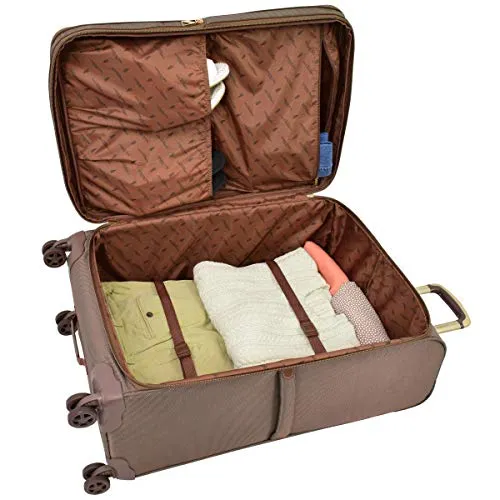 London Fog Kensington II 20" Expandable Spinner Carry On, Bronze