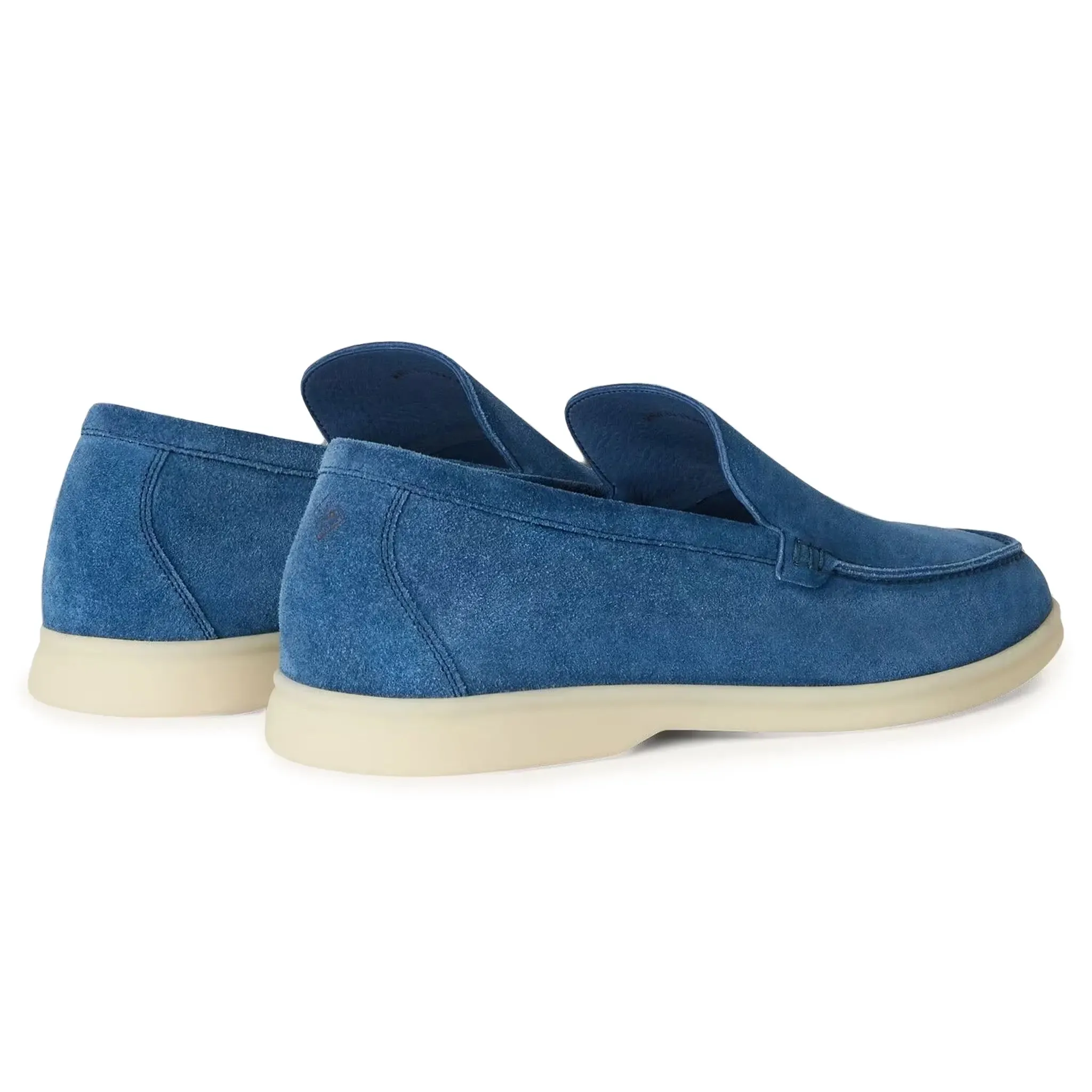 Loro Piana Summer Walk Suede Cobalt Ink Loafers