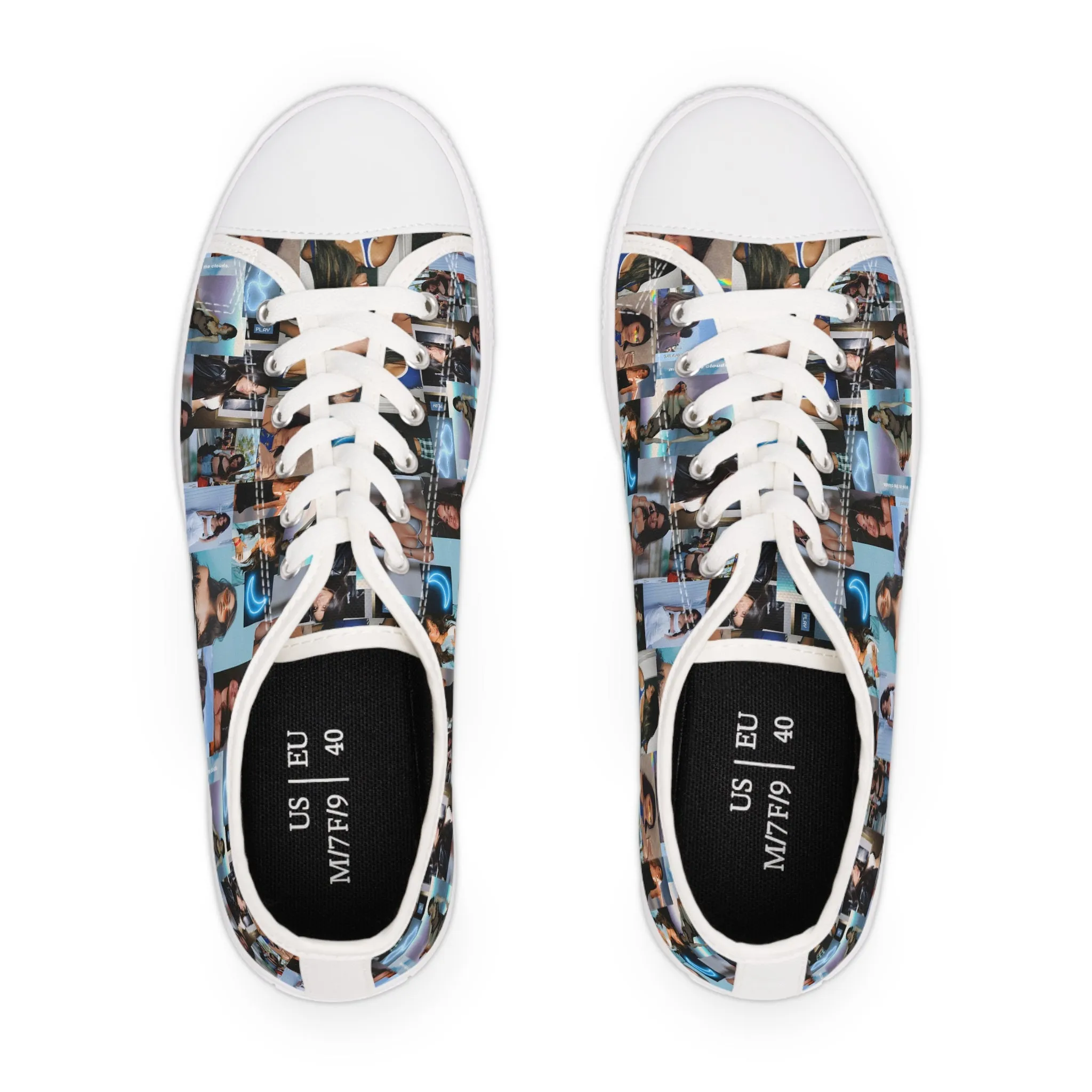 Madison Beer Mind In The Clouds Collage Women's Low Top Sneakers