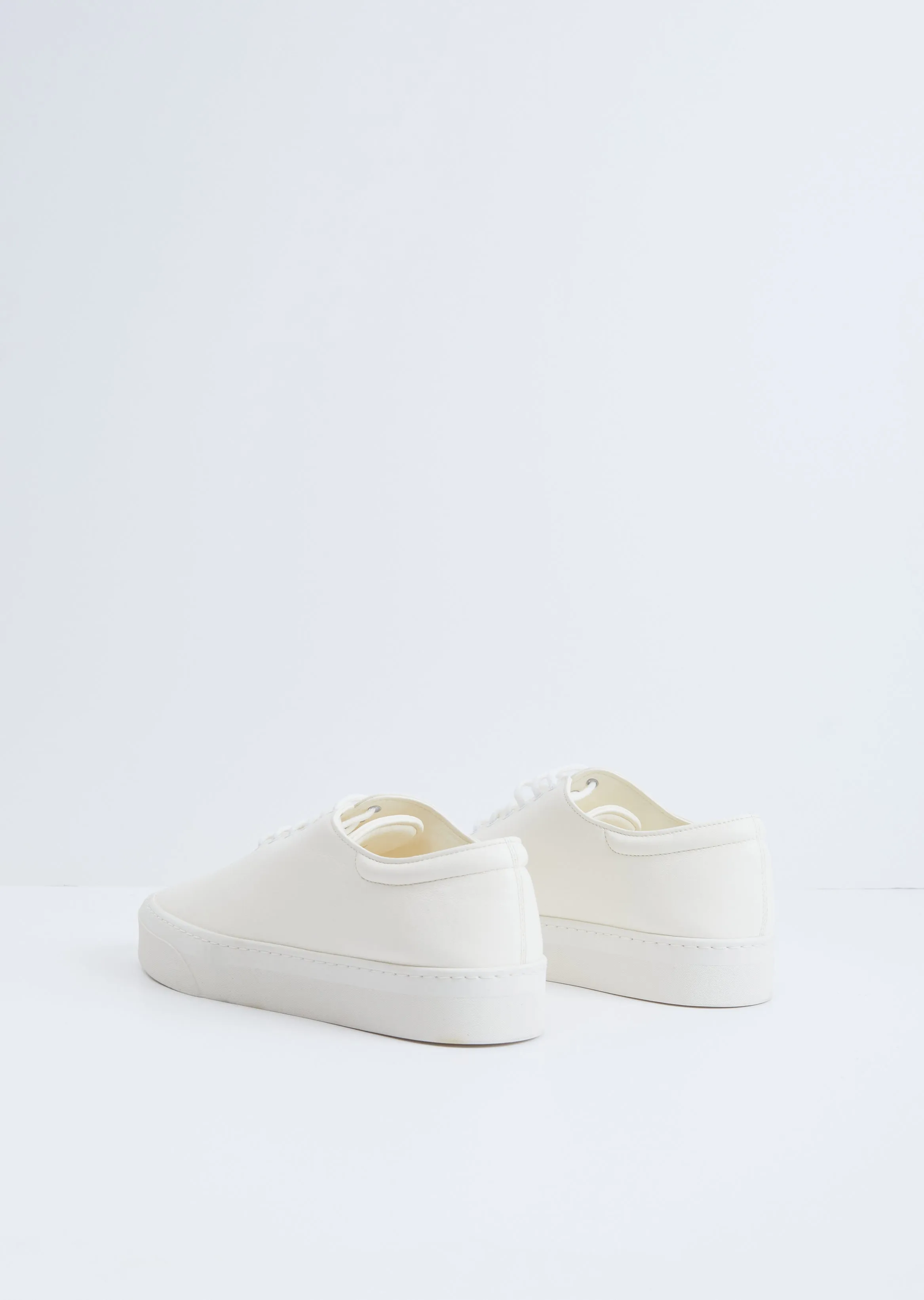 Marie H Leather Lace-Up —  Milk