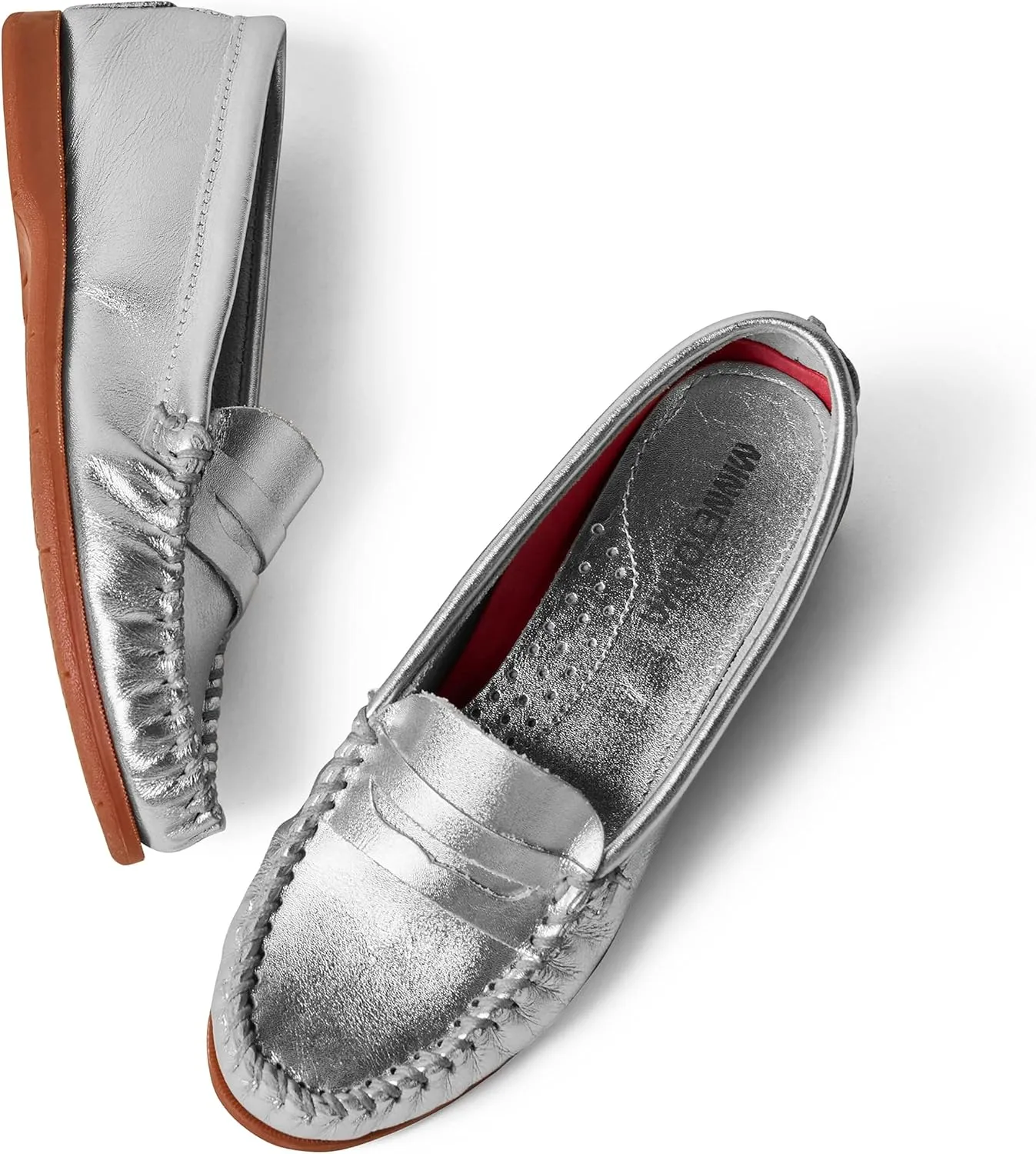 Minnetonka Mellony Penny  Women's Penny Loafer Design, Water and Stain Resistant, Genuine Suede, and Lightweight Sole