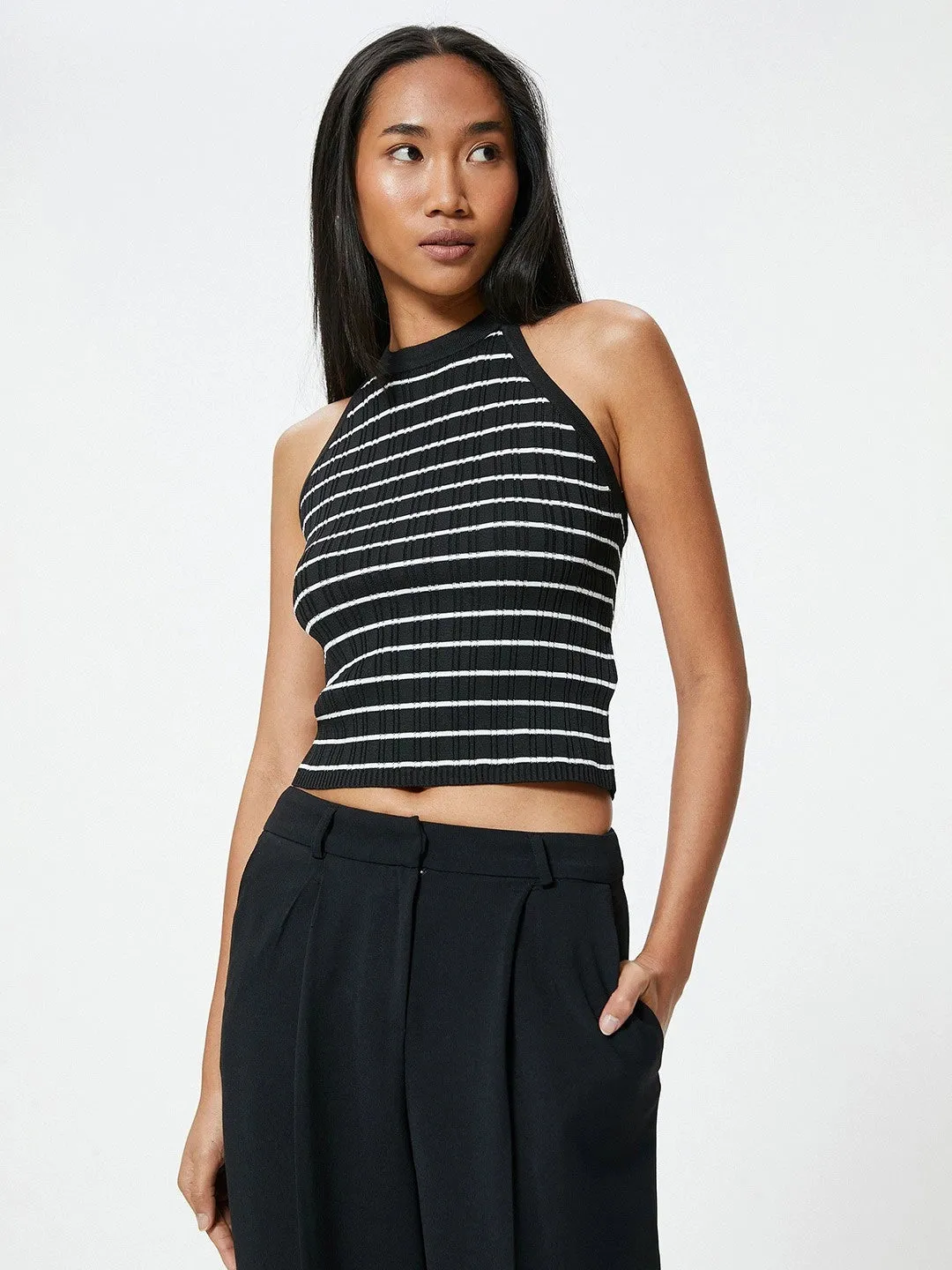 Modern Stripes Crop