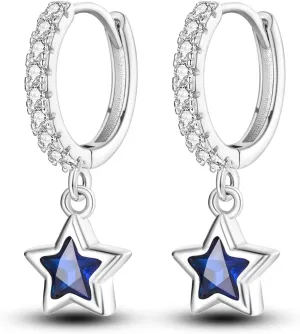 MULA 925 Sterling Silver Drop Dangle Earrings for Women Fashion Hoop Earrings MULA 925 Sterling Silver Drop Dangle Earrings for Women Fashion Hoop Earrings